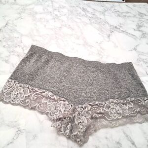 ☮️Chic Gray Lace Women's Panties Size 1X